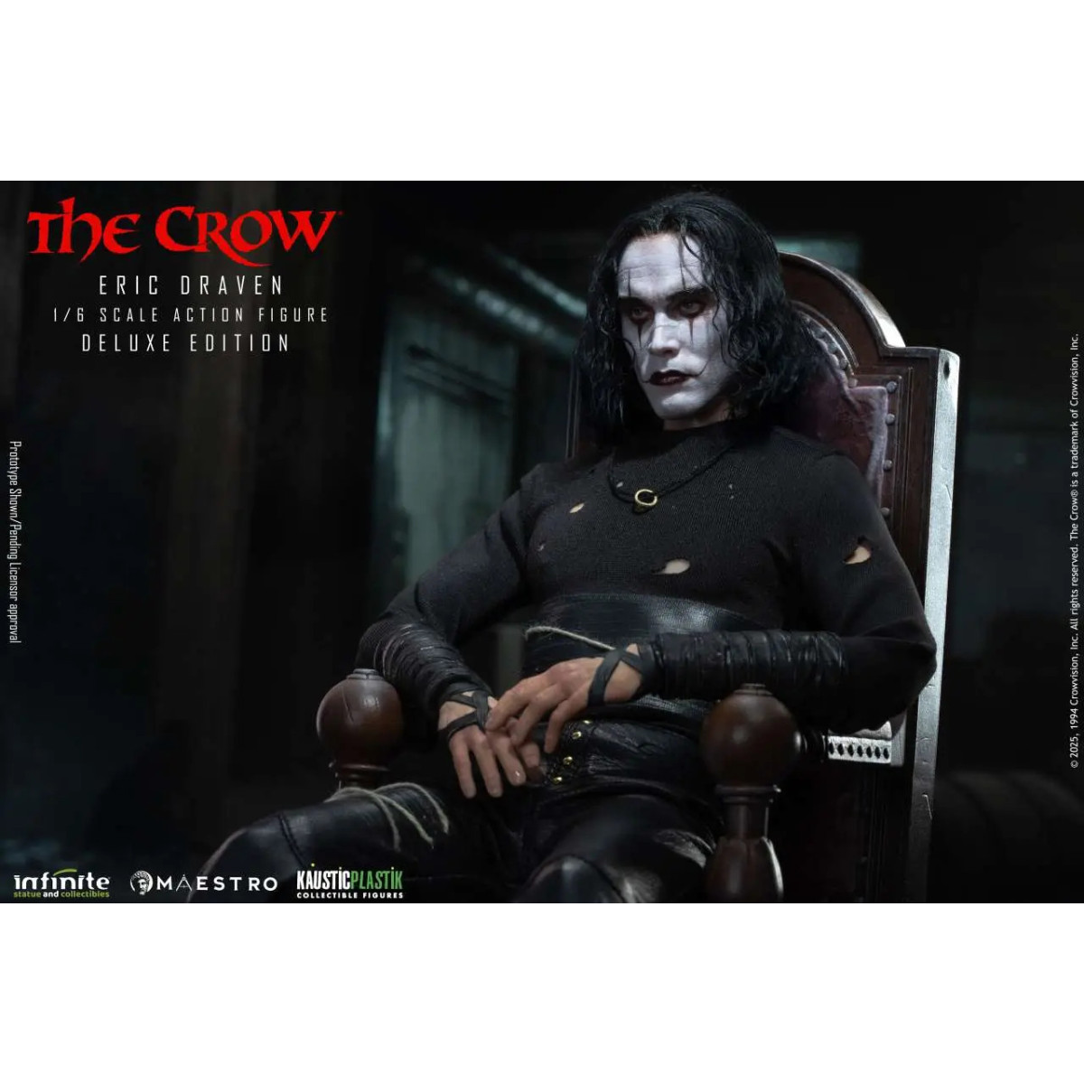 Infinite Statue X Kaustic Plastik - Maestro - Eric Draven Luxury Action Figure Deluxe Edition 1/6 - The Crow