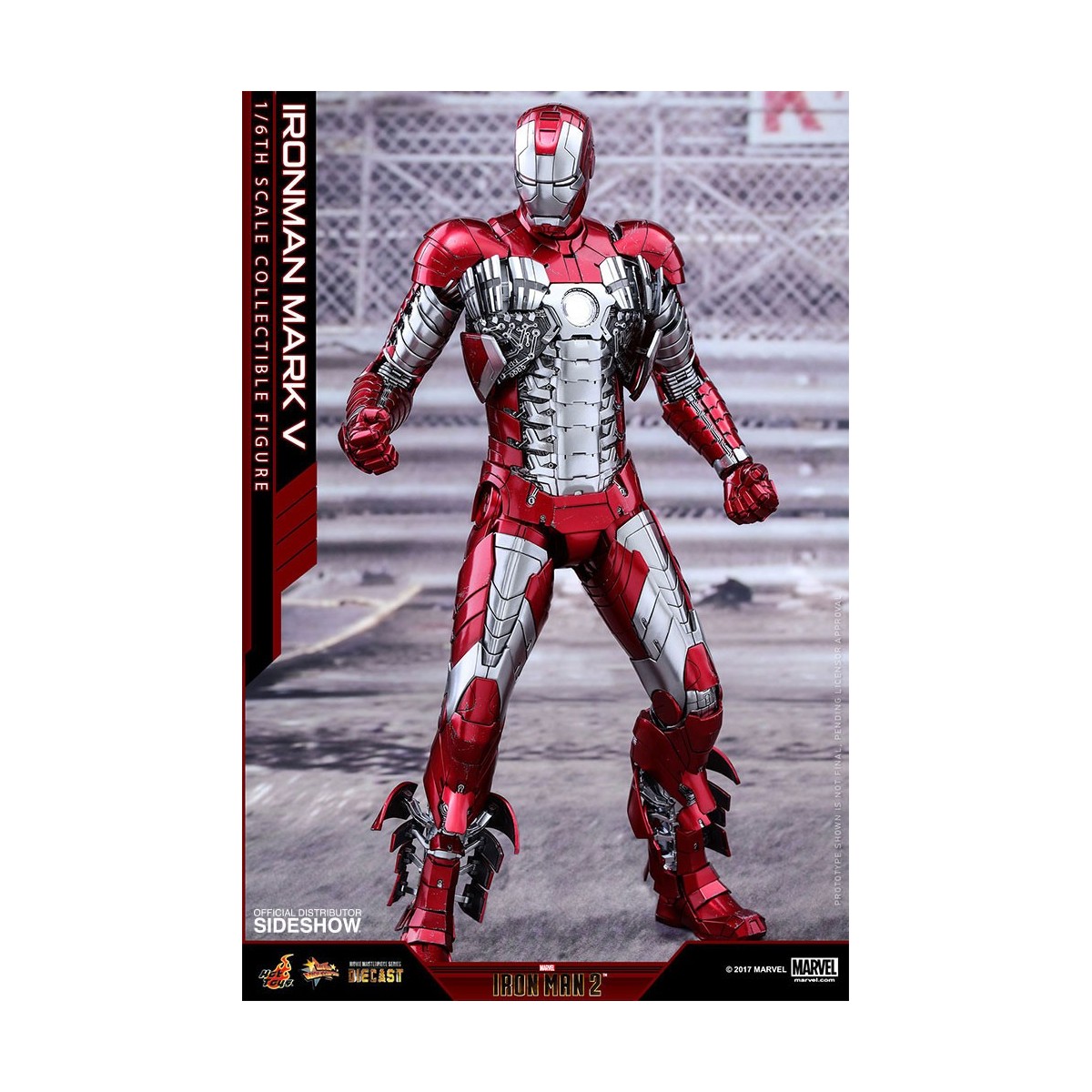 Hot Toys Iron Man Mark V Movie Masterpiece Diecast 1/6