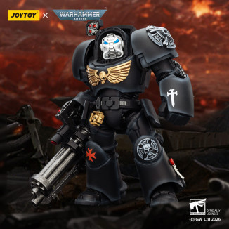 JoyToy Space Marines - Black Templars - The Terminator 3 with Power Fist and Assault Cannon 1/18 - Warhammer 40K