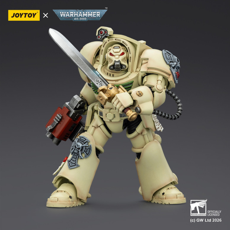 JoyToy Space Marines - Dark Angels - Deathwing The Terminator 1 with Power Sword and Storm Bolter 1/18 - Warhammer 40k