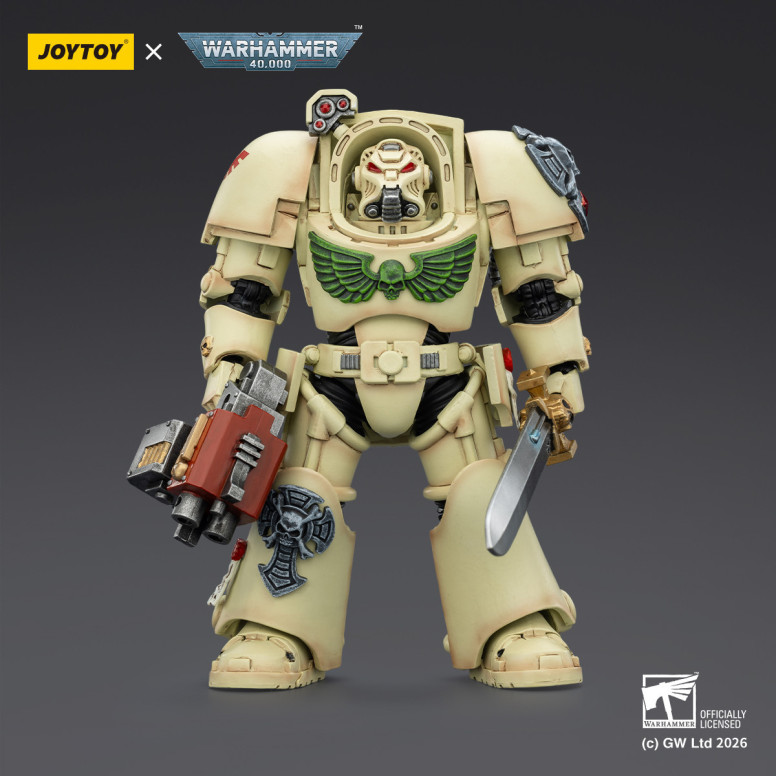 JoyToy Space Marines - Dark Angels - Deathwing The Terminator 1 with Power Sword and Storm Bolter 1/18 - Warhammer 40k