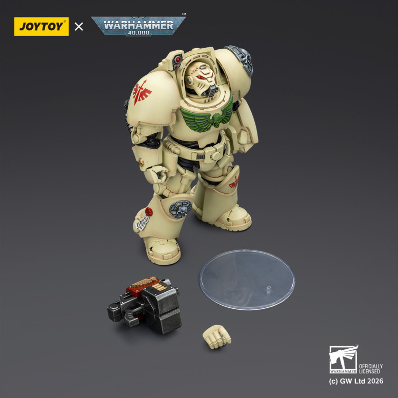 JoyToy Space Marines - Dark Angels - Deathwing The Terminator 2 with Power Fist and Storm Bolter 1/18 - Warhammer 40k