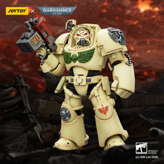 JoyToy Space Marines - Dark Angels - Deathwing The Terminator 2 with Power Fist and Storm Bolter 1/18 - Warhammer 40k