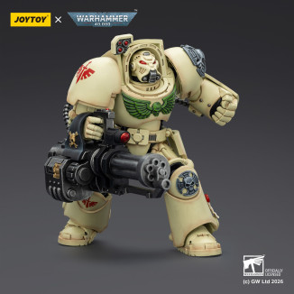 JoyToy Space Marines - Dark Angels - Deathwing The Terminator 3 with Power Fist and Assault Cannon 1/18 - Warhammer 40k