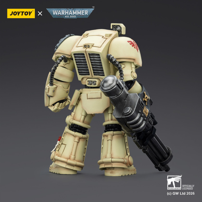 JoyToy Space Marines - Dark Angels - Deathwing The Terminator 3 with Power Fist and Assault Cannon 1/18 - Warhammer 40k