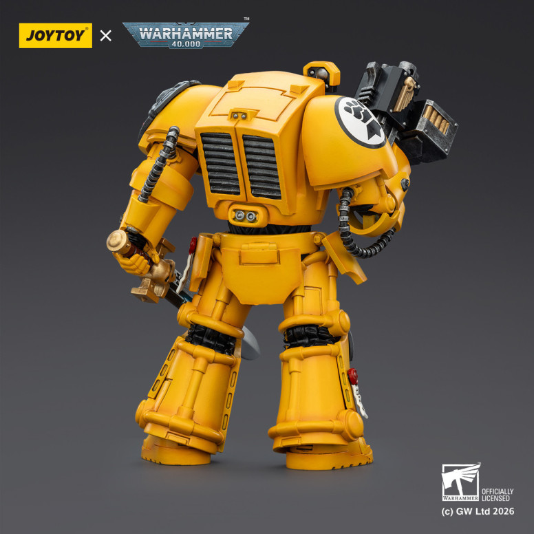 JoyToy Space Marines - Imperial Fists - The Terminator 1 with Power Sword and Storm Bolter 1/18 - Warhammer 40k