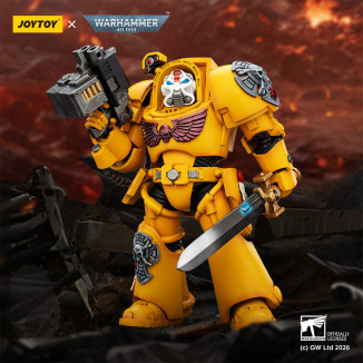 JoyToy Space Marines - Imperial Fists - The Terminator 1 with Power Sword and Storm Bolter 1/18 - Warhammer 40k