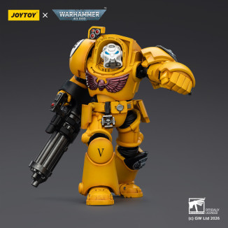 JoyToy Space Marines - Imperial Fists - The Terminator 3 with Power Fist and Assault Cannon 1/18 - Warhammer 40k
