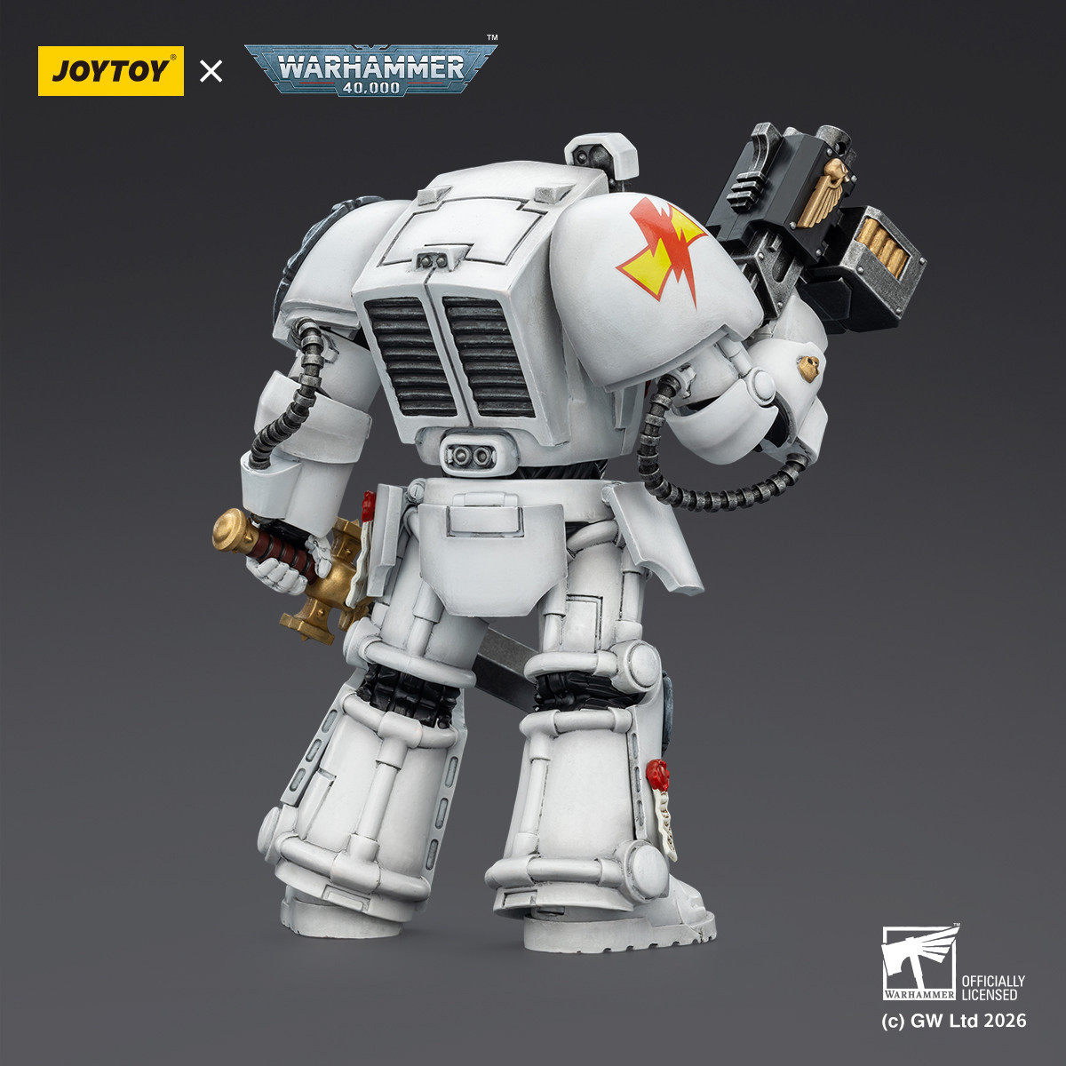 JoyToy Space Marines - White Scars - The Terminator 1 with Power Sword and Storm Bolter 1/18 - Warhammer 40k