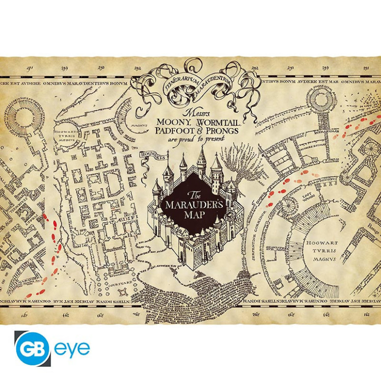 ABYstyle - HARRY POTTER Poster parchment Marauder's Map