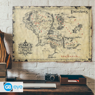 ABYstyle - THE LORD OF THE RINGS Scroll poster Middle-earth