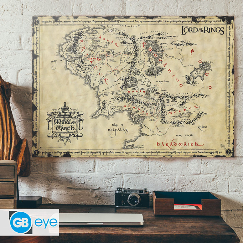 ABYstyle - THE LORD OF THE RINGS Scroll poster Middle-earth