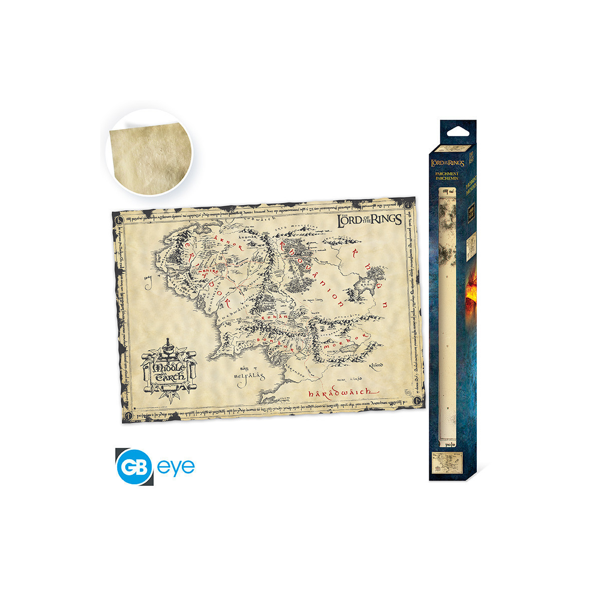 ABYstyle - THE LORD OF THE RINGS Scroll poster Middle-earth