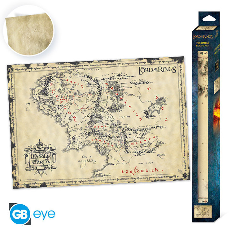 ABYstyle - THE LORD OF THE RINGS Scroll poster Middle-earth