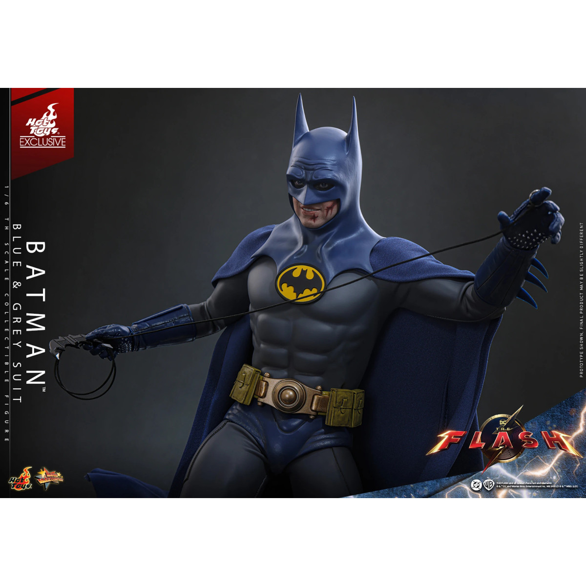 Hot Toys - Batman (Blue & grey Suit) Movie Masterpiece 1/6 The The Flash - Hot Toys Exclusive