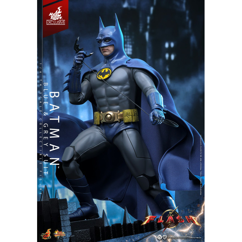 Hot Toys - Batman (Blue & grey Suit) Movie Masterpiece 1/6 The The Flash - Hot Toys Exclusive
