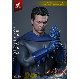 Hot Toys - Batman (Blue & grey Suit) Movie Masterpiece 1/6 The The Flash - Hot Toys Exclusive