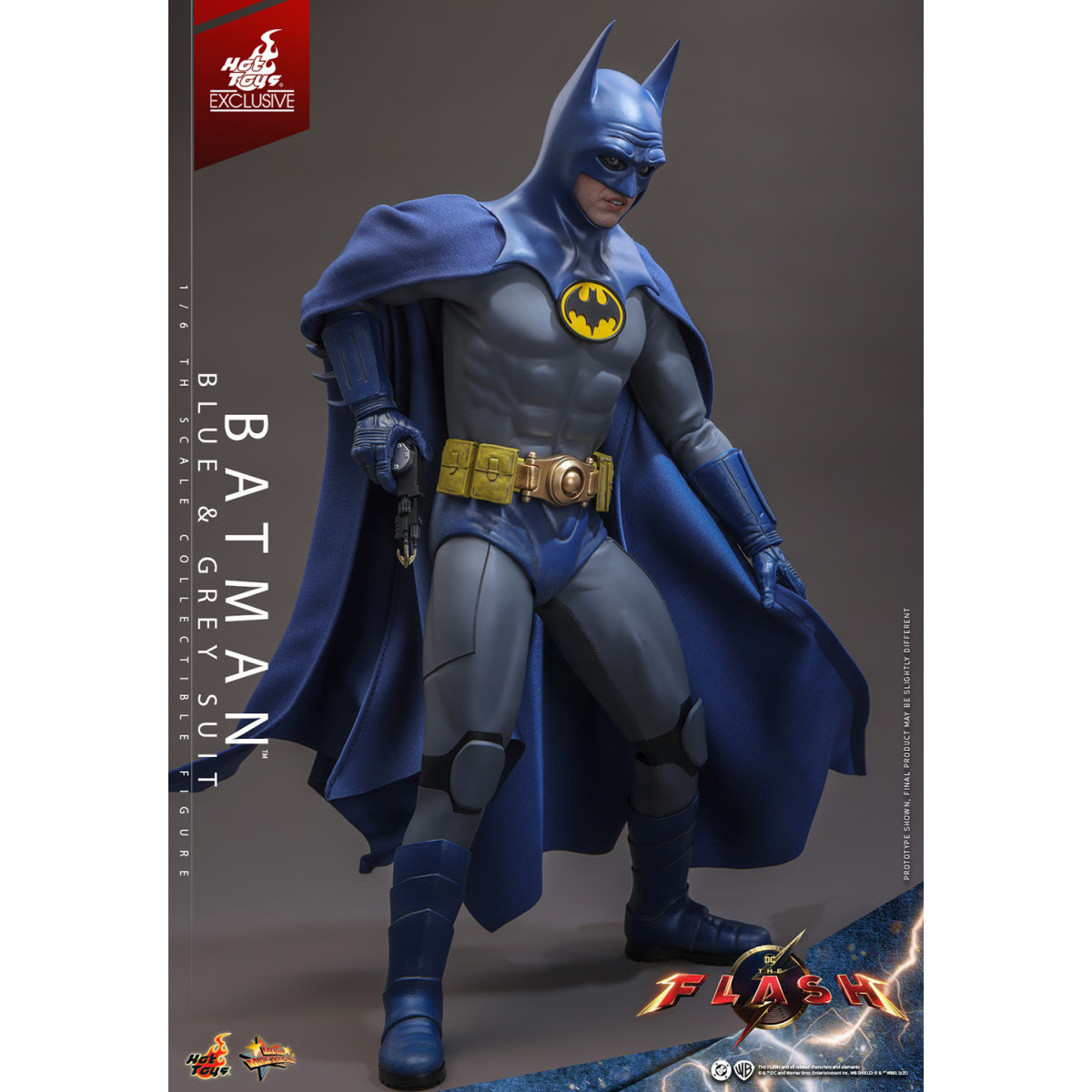 Hot Toys - Batman (Blue & grey Suit) Movie Masterpiece 1/6 The The Flash - Hot Toys Exclusive