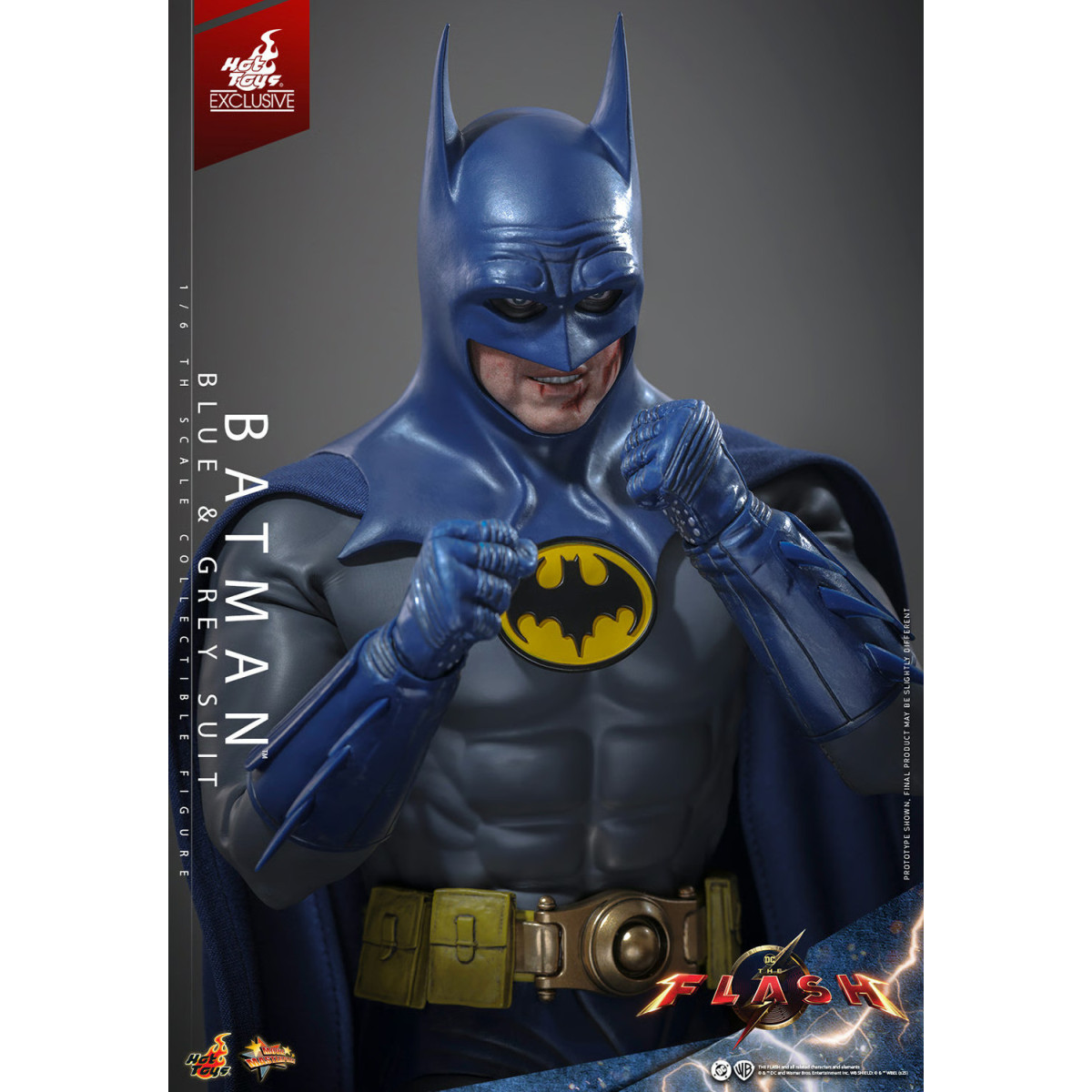 Hot Toys - Batman (Blue & grey Suit) Movie Masterpiece 1/6 The The Flash - Hot Toys Exclusive
