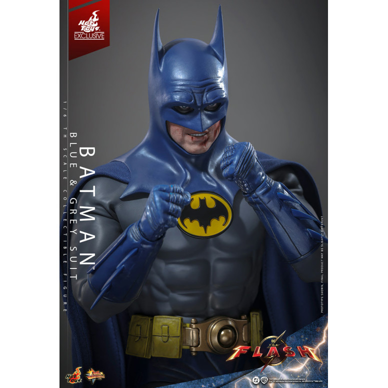 Hot Toys - Batman (Blue & grey Suit) Movie Masterpiece 1/6 The The Flash - Hot Toys Exclusive