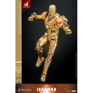 Hot Toys Marvel - Iron Man Mark III (Golden & Copper Gold Version) Die Cast MMS 1/6 - Hot Toys Exclusive