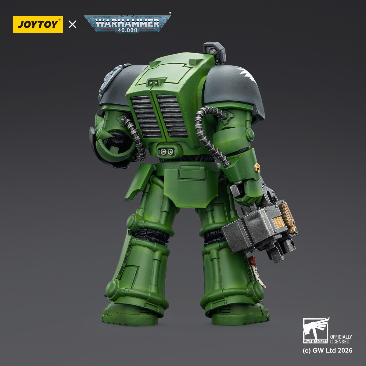 JoyToy Space Marines - Salamanders - The Terminator 2 with Power Fist and Storm Bolter 1/18 - Warhammer 40k