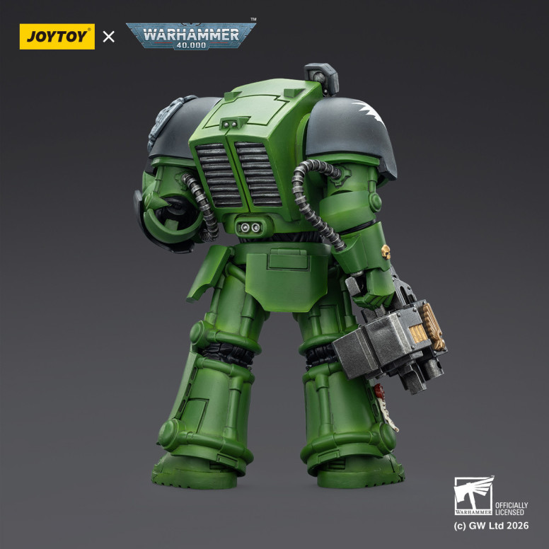 JoyToy Space Marines - Salamanders - The Terminator 2 with Power Fist and Storm Bolter 1/18 - Warhammer 40k