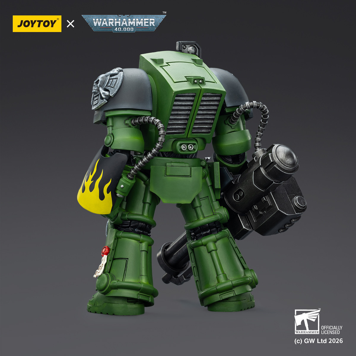 JoyToy Space Marines - Salamanders - The Terminator 3 with Power Fist and Assault Cannon 1/18 - Warhammer 40k