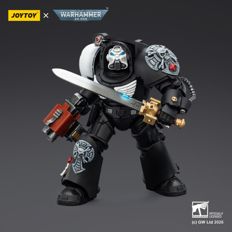 JoyToy Space Marines - Raven Guard - The Terminator 1 with Power Sword and Storm Bolter 1/18 - Warhammer 40k