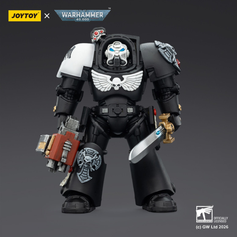 JoyToy Space Marines - Raven Guard - The Terminator 1 with Power Sword and Storm Bolter 1/18 - Warhammer 40k