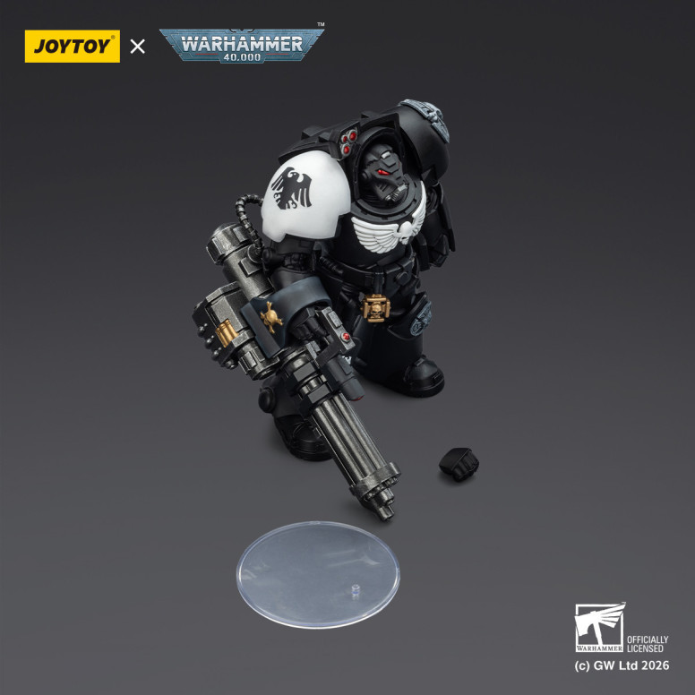 JoyToy Space Marines - Raven Guard - The Terminator 3 with Power Fist and Assault Cannon 1/18 - Warhammer 40k