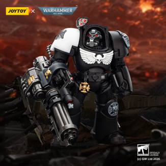 JoyToy Space Marines - Raven Guard - The Terminator 3 with Power Fist and Assault Cannon 1/18 - Warhammer 40k