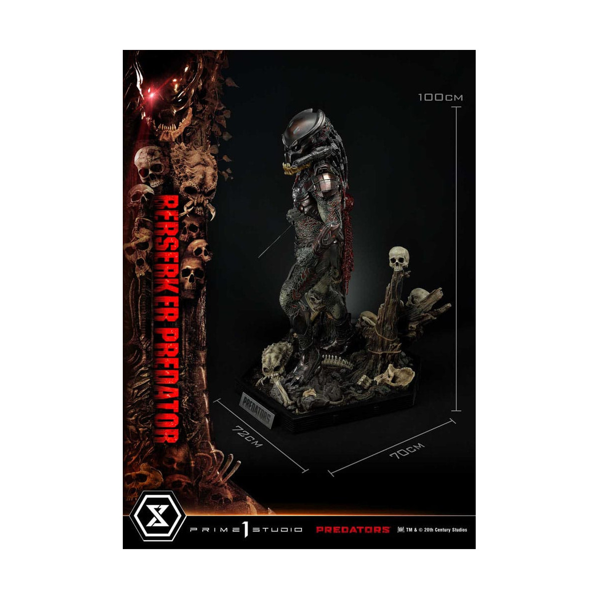 Prime 1 Studio - Predators - Berserker Predator Deluxe Bonus Version Premium Masterline Series 1/3