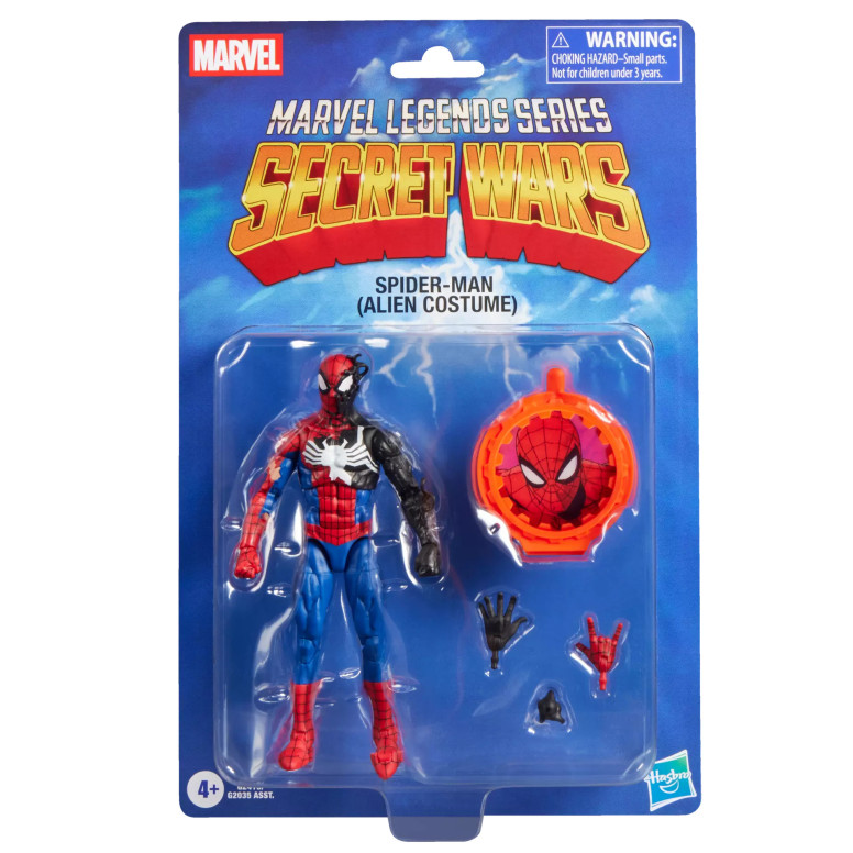 Hasbro Marvel Legends Series - Spider-Man (Alien Costume) - Secret Wars serie 2