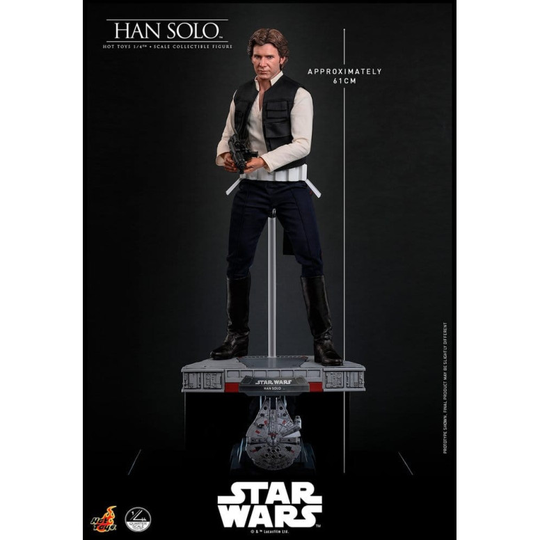 Hot Toys Star Wars Episode IV - Han Solo Movie Quarter Scale Collectible Figure