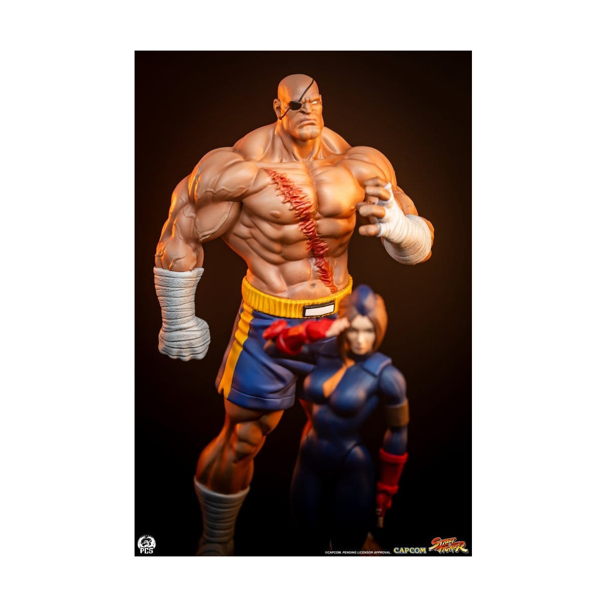 PCS - Street Fighter: Street Jam - Sagat & Juli 1:10 Scale Statue Set