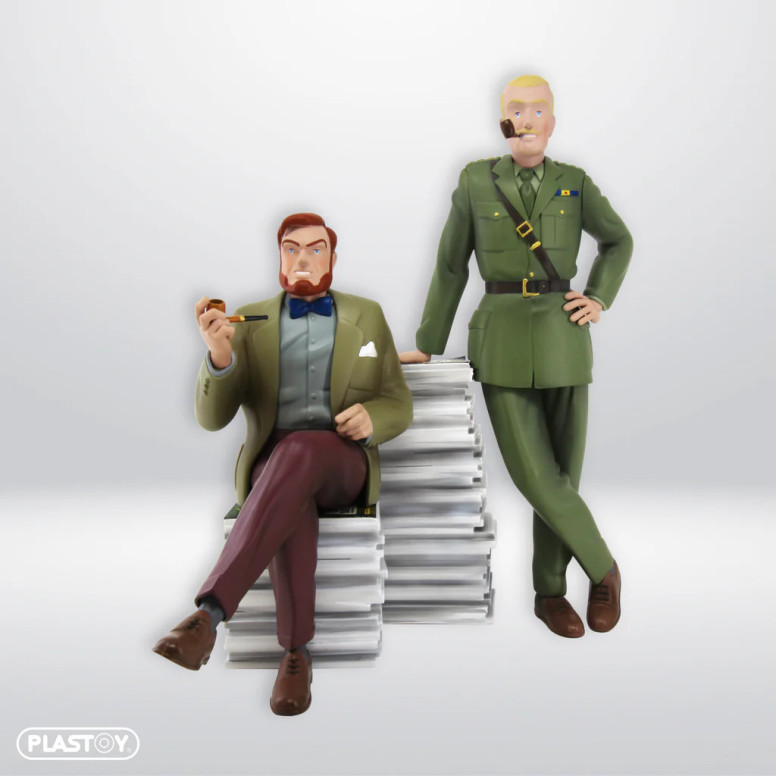 Plastoy Blacke & Mortimer - Blake and Mortimer ALBUMS PILE