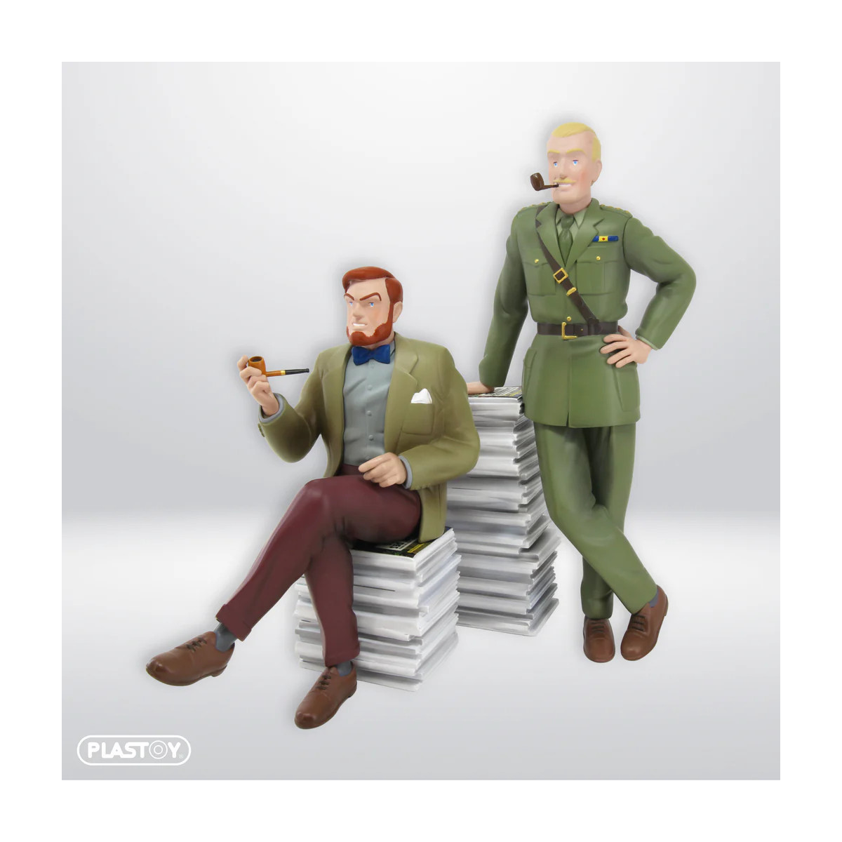 Plastoy Blacke & Mortimer - Blake and Mortimer ALBUMS PILE