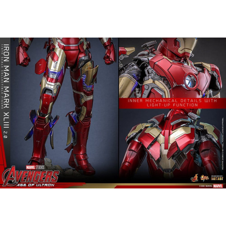 Hot Toys Iron Man Avengers 2 Age of Ultron - Iron Man Mark XLIII (2.0) Die Cast MMS 1/6