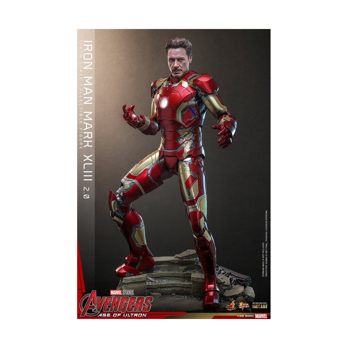 Hot Toys Iron Man Avengers 2 Age of Ultron - Iron Man Mark XLIII (2.0) Die Cast MMS 1/6