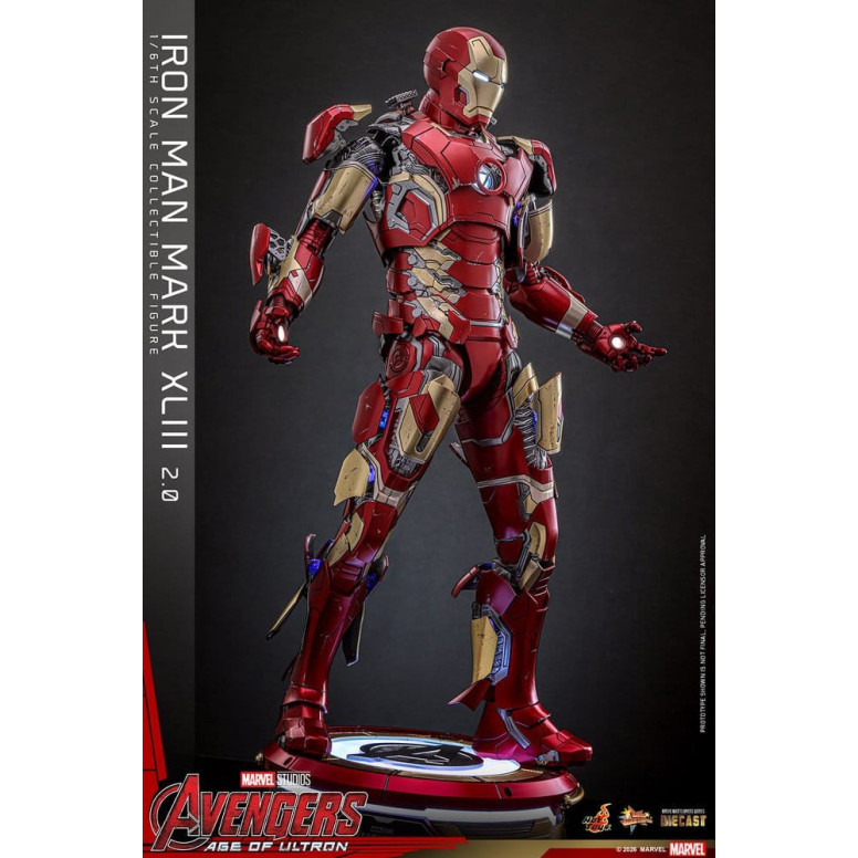 Hot Toys Iron Man Avengers 2 Age of Ultron - Iron Man Mark XLIII (2.0) Die Cast MMS 1/6