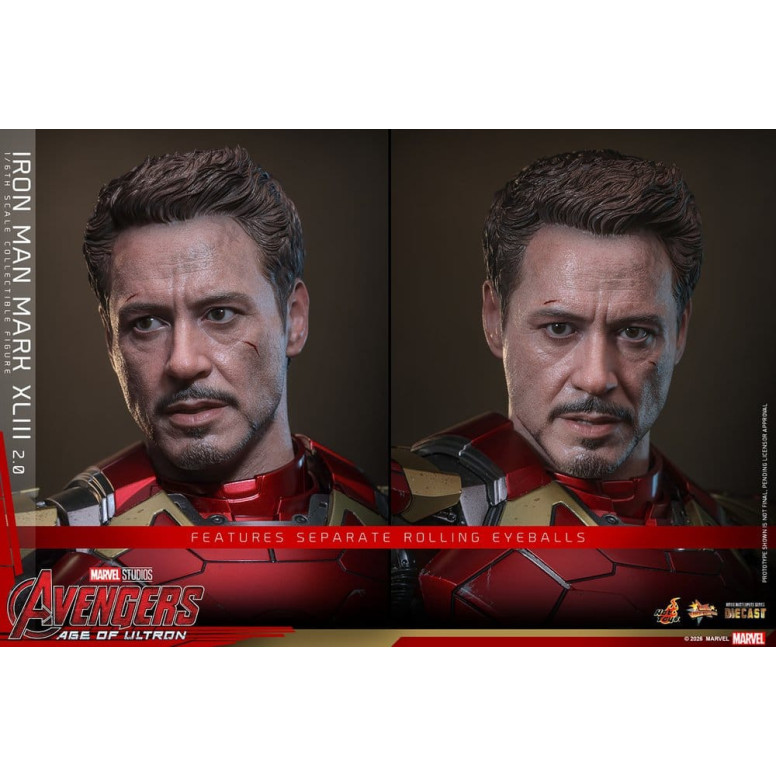 Hot Toys Iron Man Avengers 2 Age of Ultron - Iron Man Mark XLIII (2.0) Die Cast MMS 1/6