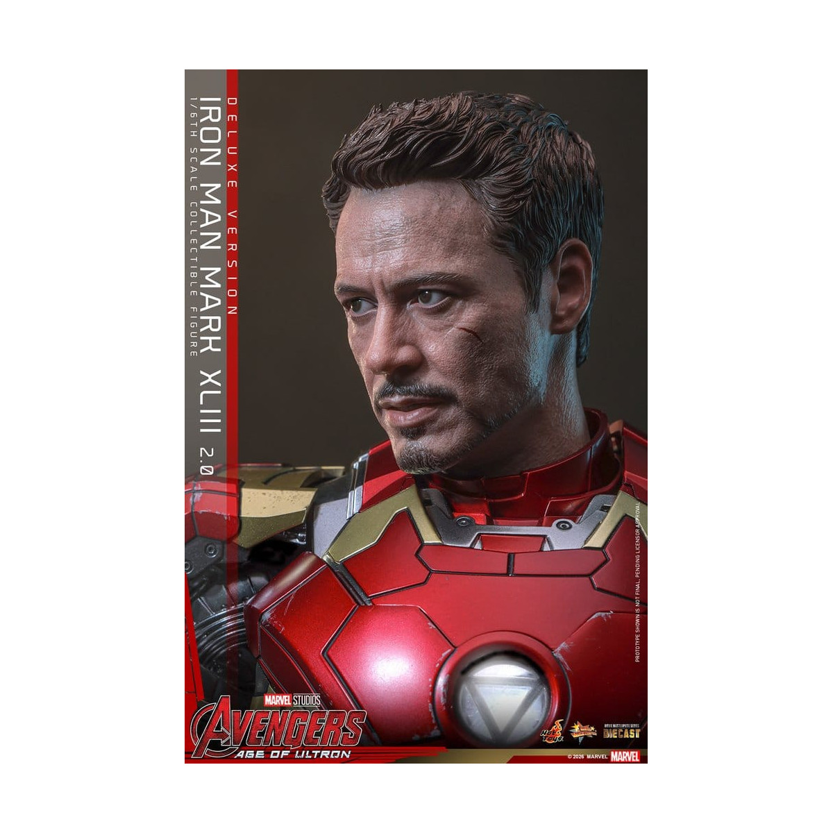 Hot Toys Iron Man Avengers 2 Age of Ultron - Iron Man Mark XLIII (2.0) Deluxe Version Die Cast MMS 1/6