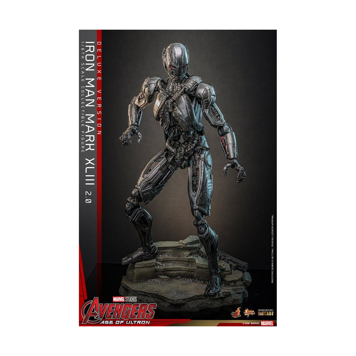Hot Toys Iron Man Avengers 2 Age of Ultron - Iron Man Mark XLIII (2.0) Deluxe Version Die Cast MMS 1/6