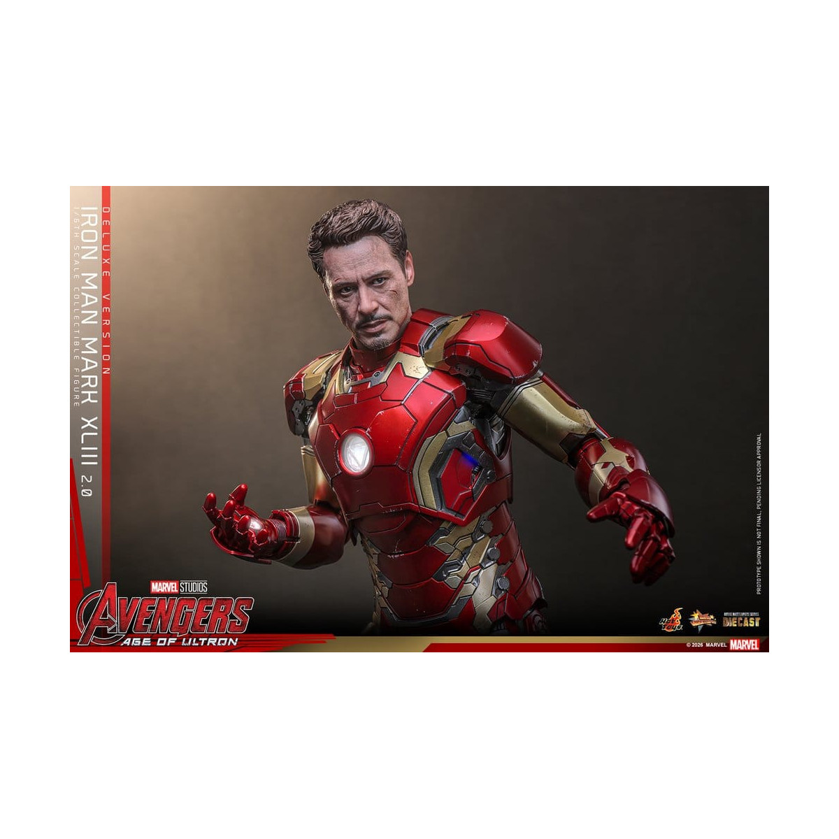 Hot Toys Iron Man Avengers 2 Age of Ultron - Iron Man Mark XLIII (2.0) Deluxe Version Die Cast MMS 1/6