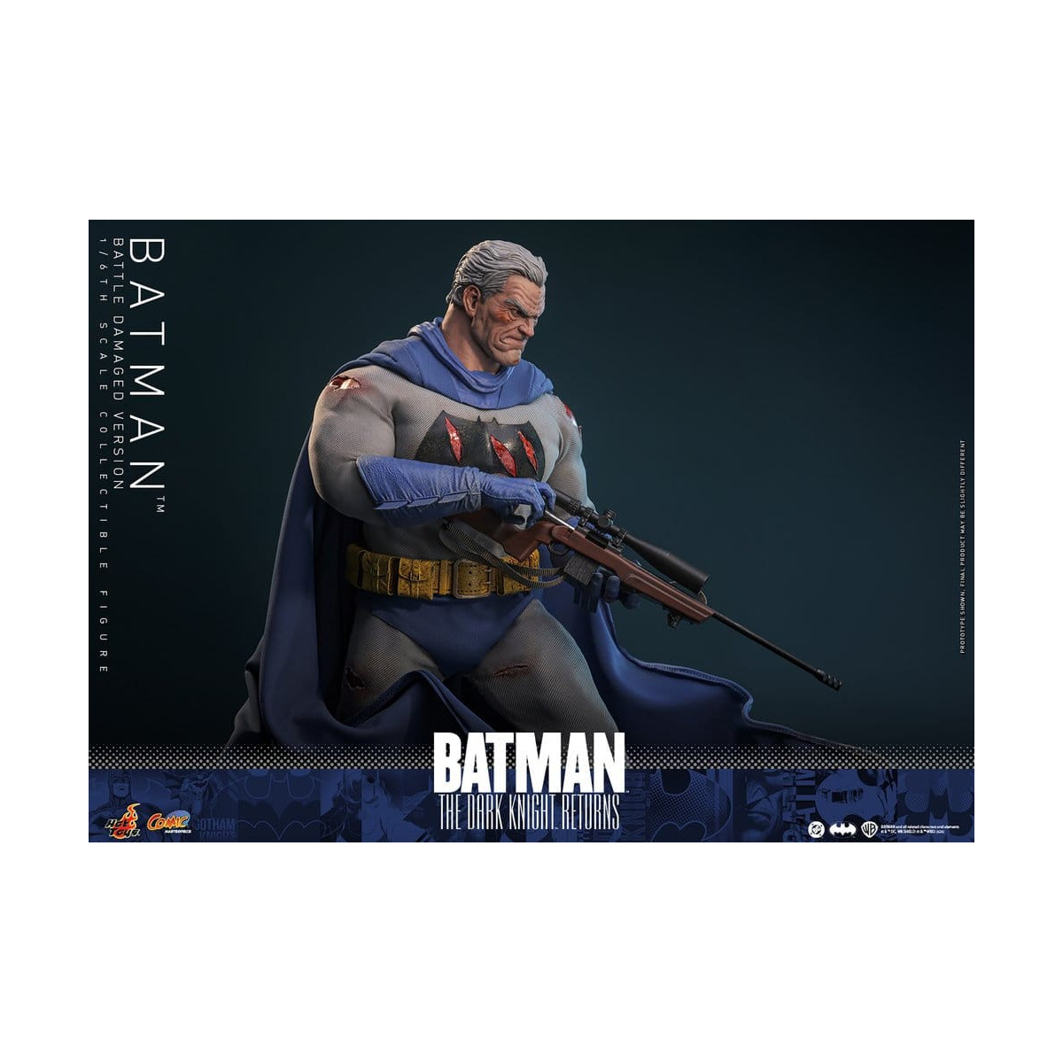 Hot Toys - BATMAN - Batman: The Dark Knight Returns (Battle Damaged Version) Comic Masterpiece 1/6