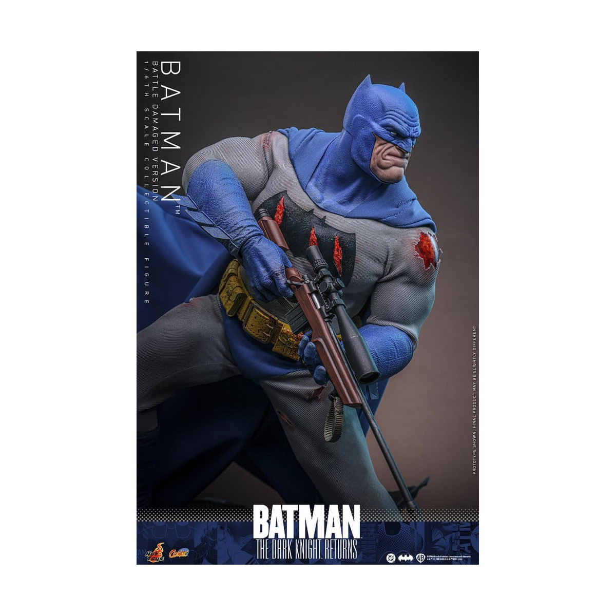 Hot Toys - BATMAN - Batman: The Dark Knight Returns (Battle Damaged Version) Comic Masterpiece 1/6