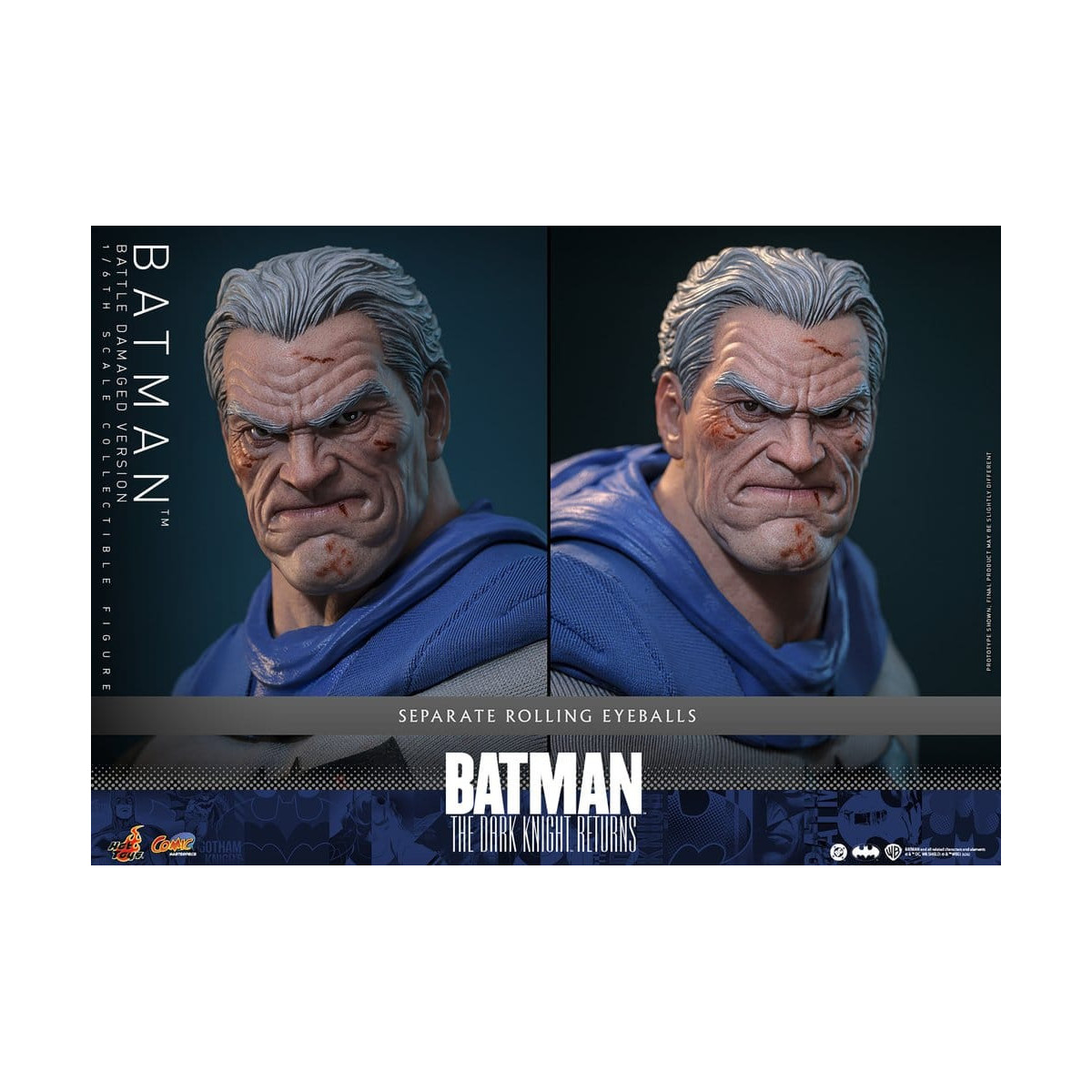 Hot Toys - BATMAN - Batman: The Dark Knight Returns (Battle Damaged Version) Comic Masterpiece 1/6