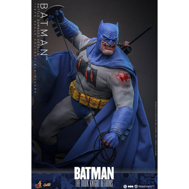 Hot Toys - BATMAN - Batman: The Dark Knight Returns (Battle Damaged Version) Comic Masterpiece 1/6