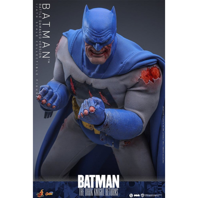 Hot Toys - BATMAN - Batman: The Dark Knight Returns (Battle Damaged Version) Comic Masterpiece 1/6